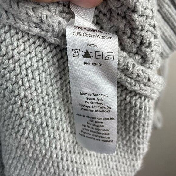 VENUS Gray Extra Long Open Front Cardigan Sweater Size M EUC - Picture 7 of 7